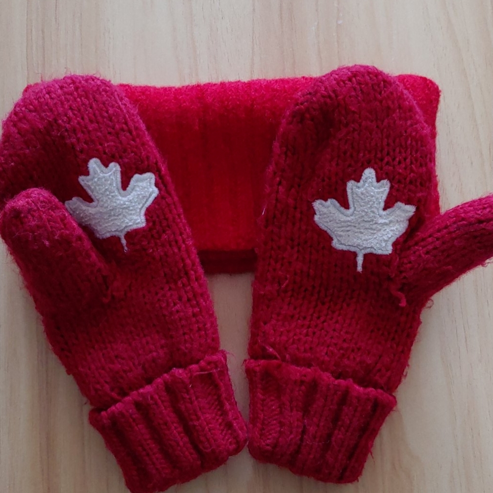 Mix&Match 3/$25 ❄️ Red Mittens & Neck Warmer